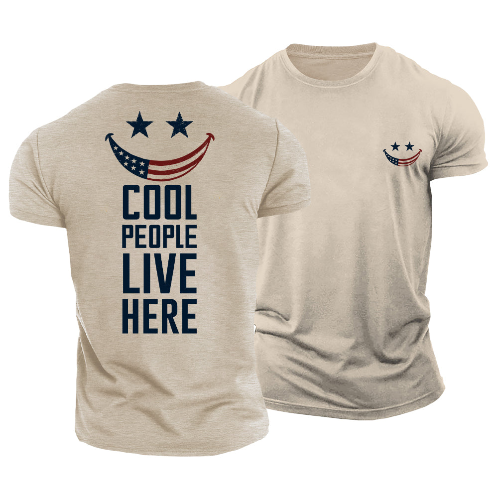 Smiley Flag Life Cotton T-Shirt
