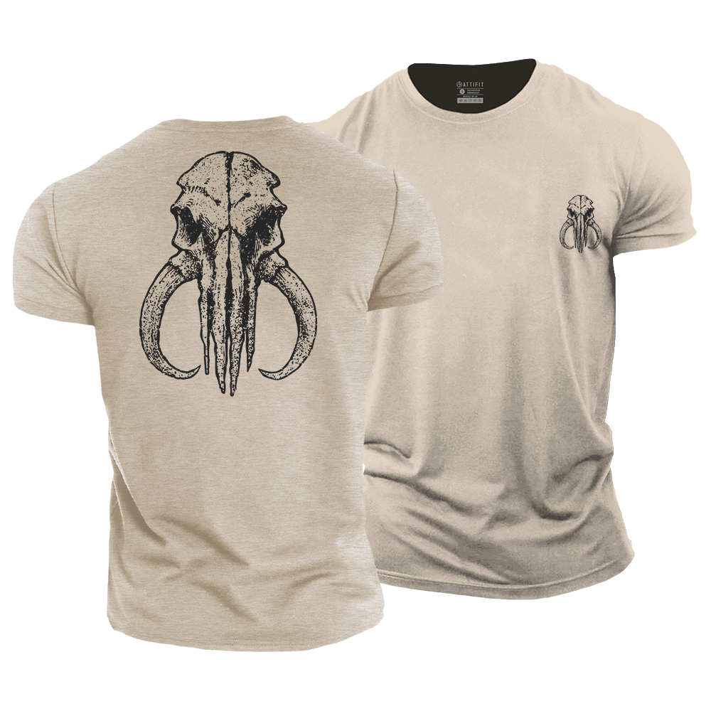 Tusk Skeleton Cotton T-Shirt