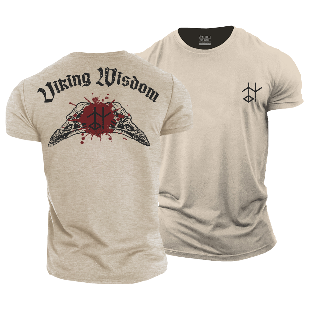 Viking Wisdom Rune Cotton T-Shirt