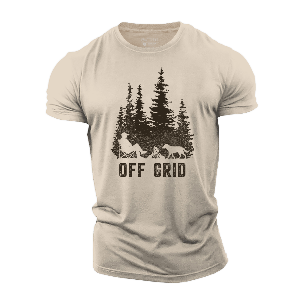 Campfire Solitude Cotton T-Shirt