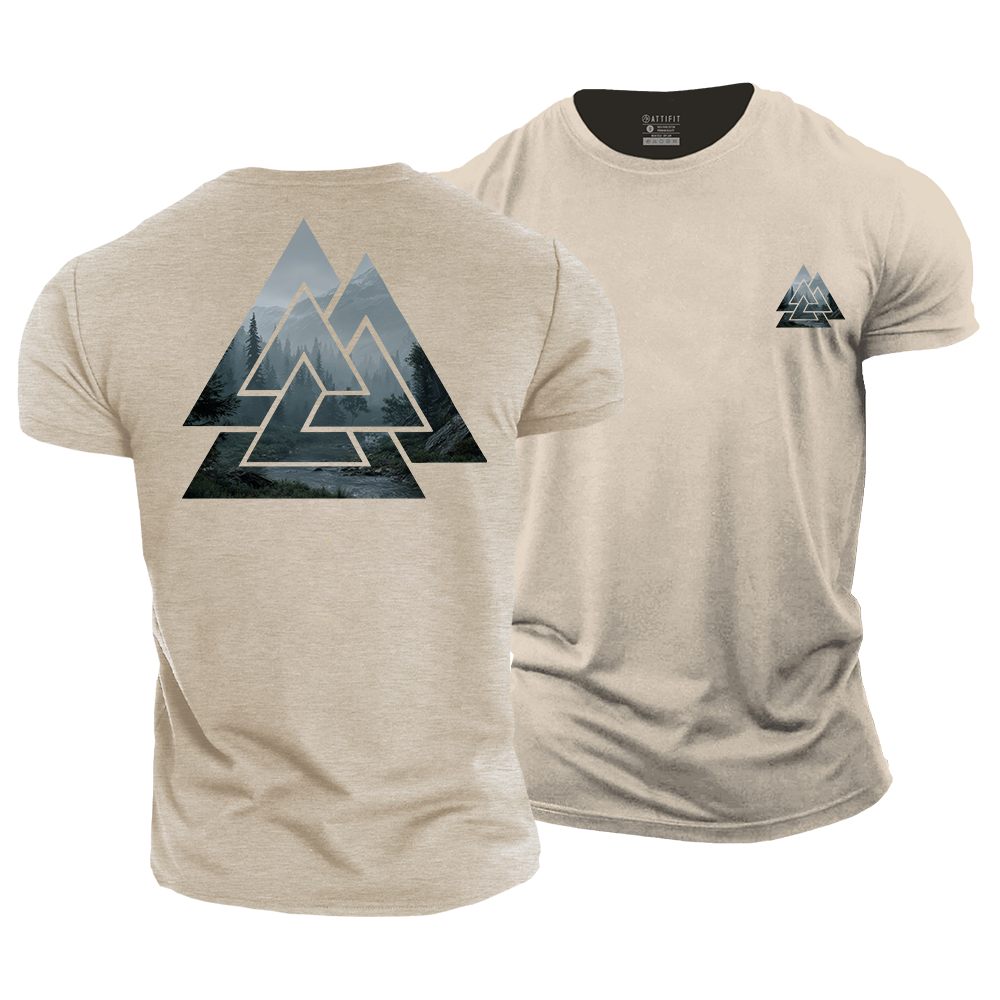 Viking Valknut Cotton T-Shirt