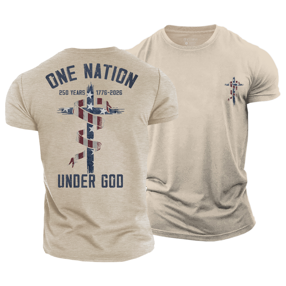 One Nation Under God Cotton T-Shirt