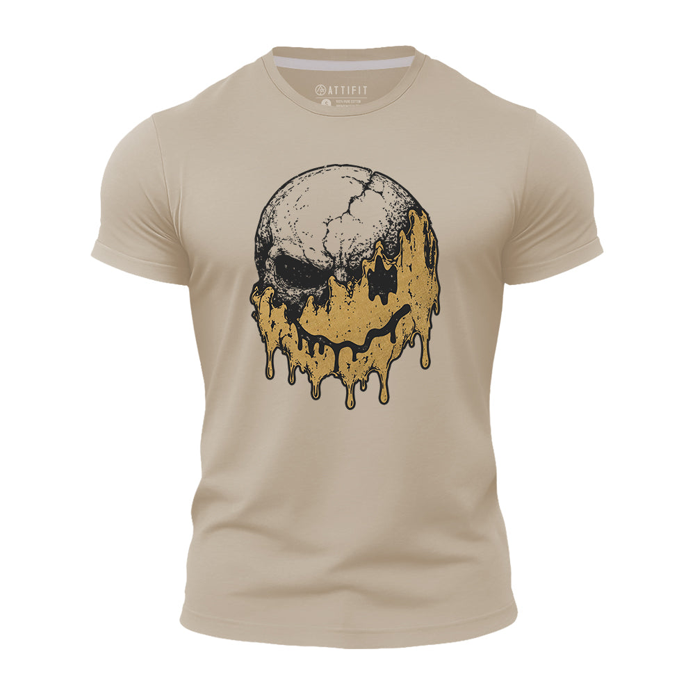 Dripping Happy Skull Quick-Dry T-Shirt