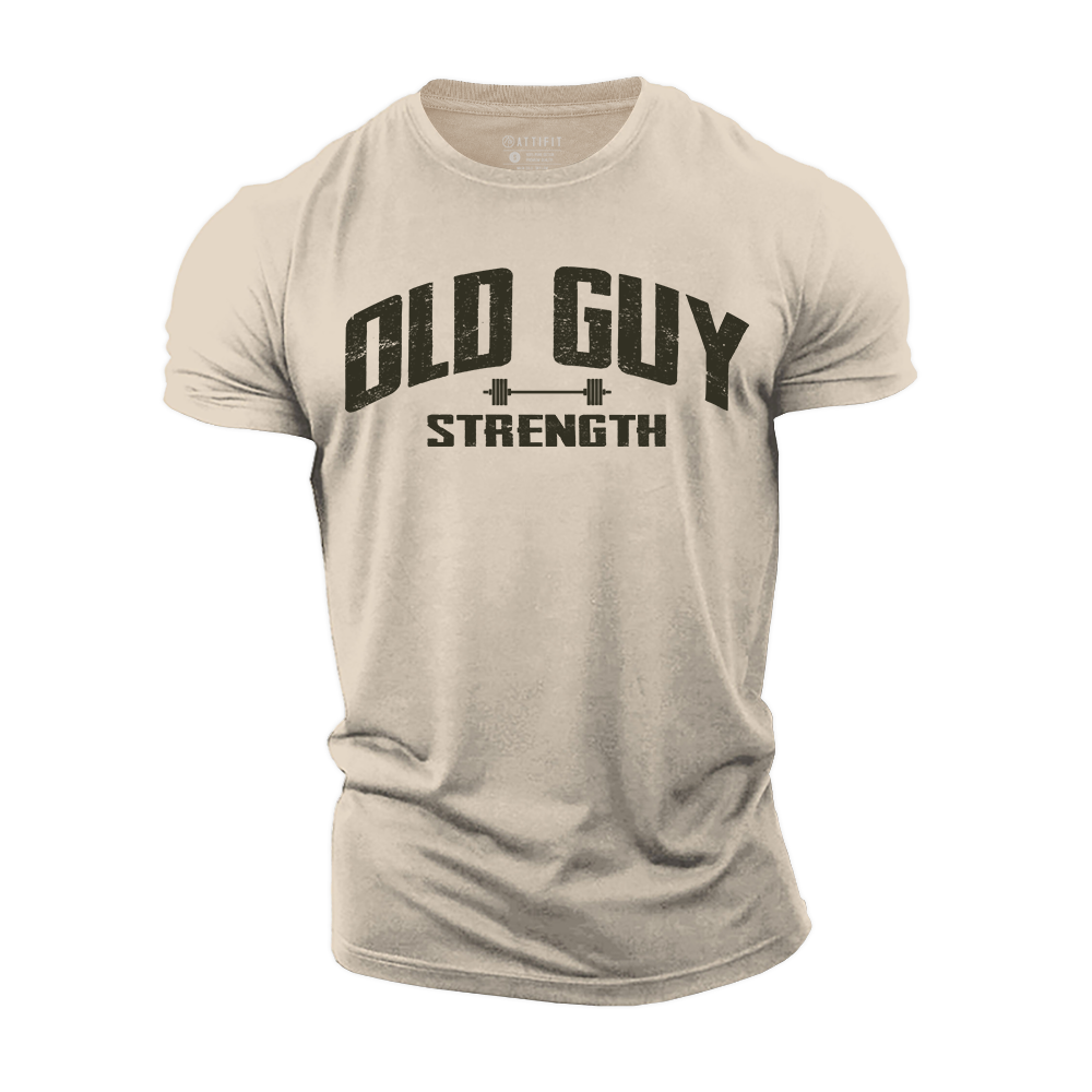 Old Guy Strength Cotton T-Shirt
