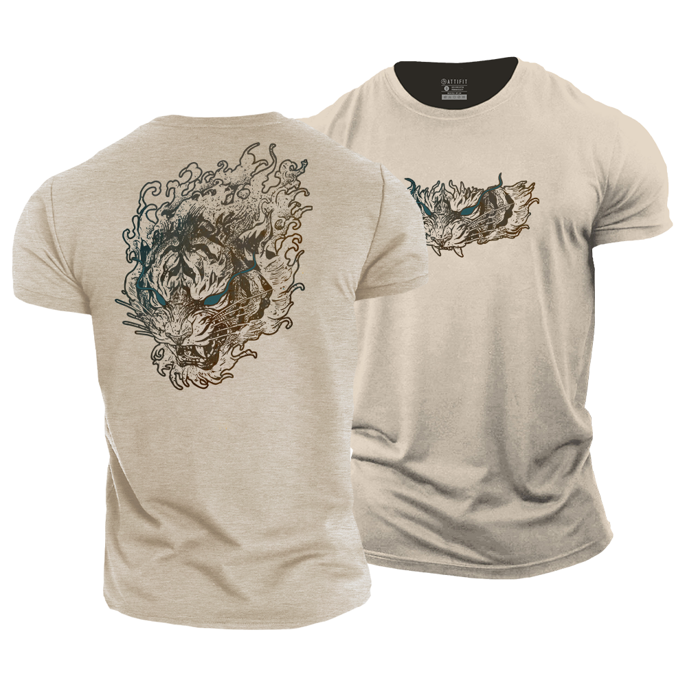 Tiger Ukiyo-E Cotton T-Shirt