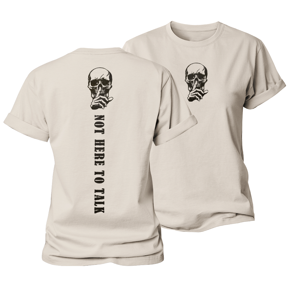 Not Here to Talk Women's Cotton T-Shirt
