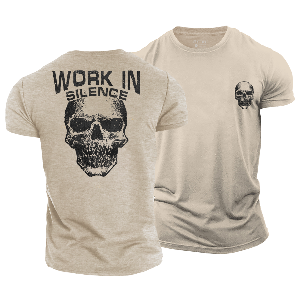 Work in Silence Cotton T-Shirt