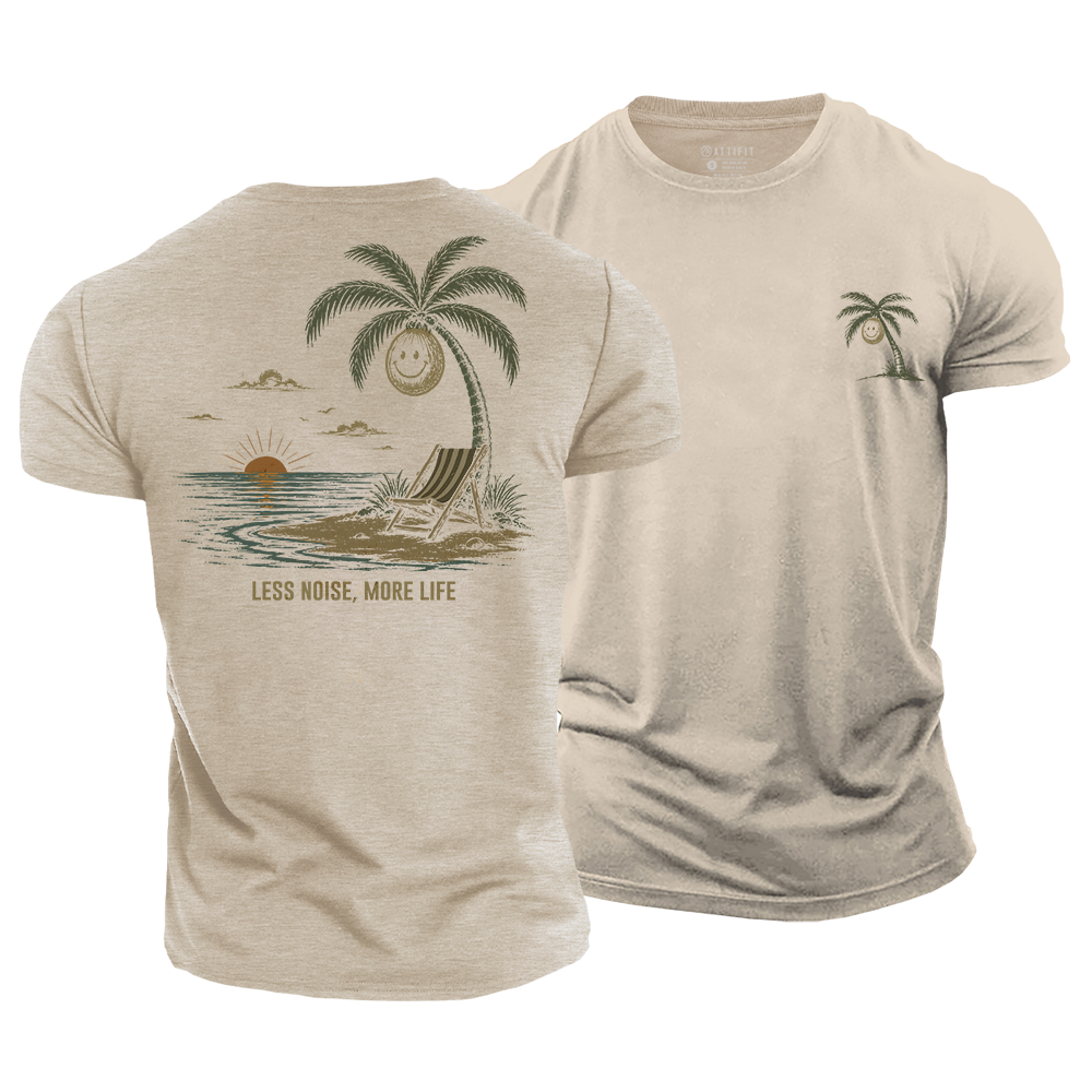 Less Noise More Life Cotton T-Shirt