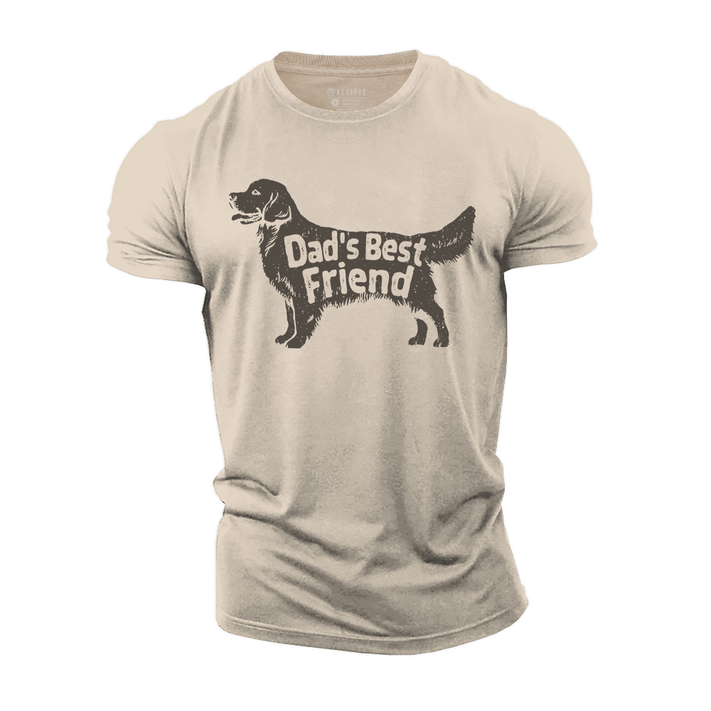 Best Dog Dad Ever Cotton T-Shirt