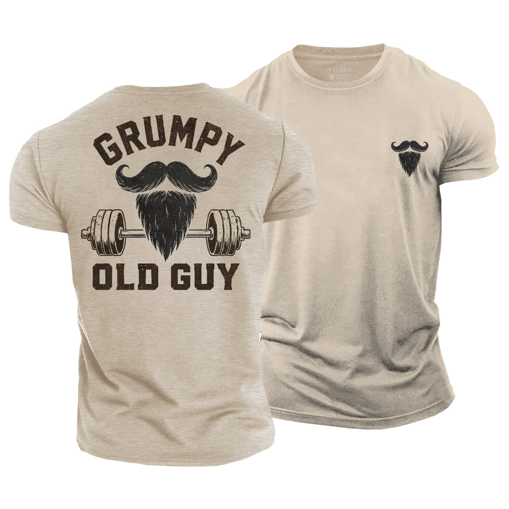 Beard Barbell Humor Cotton T-Shirt