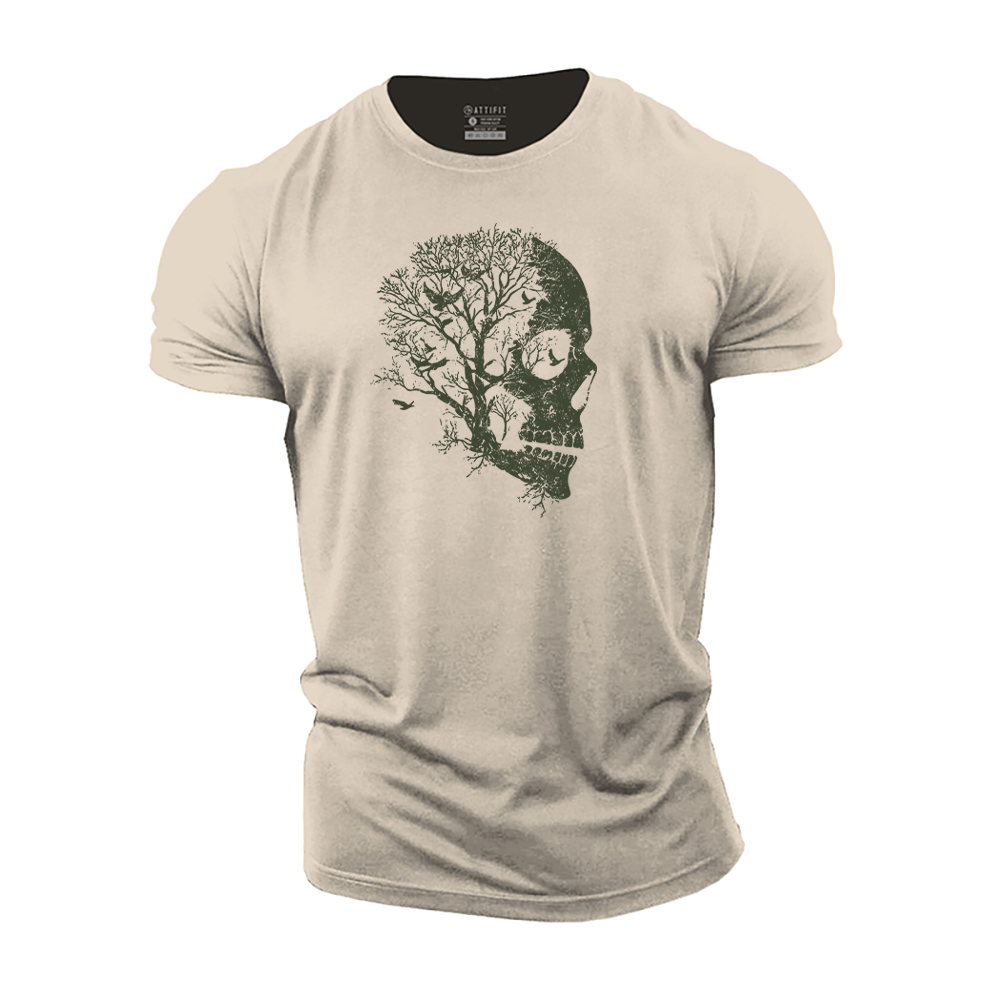 Skull Tree Cotton T-Shirt