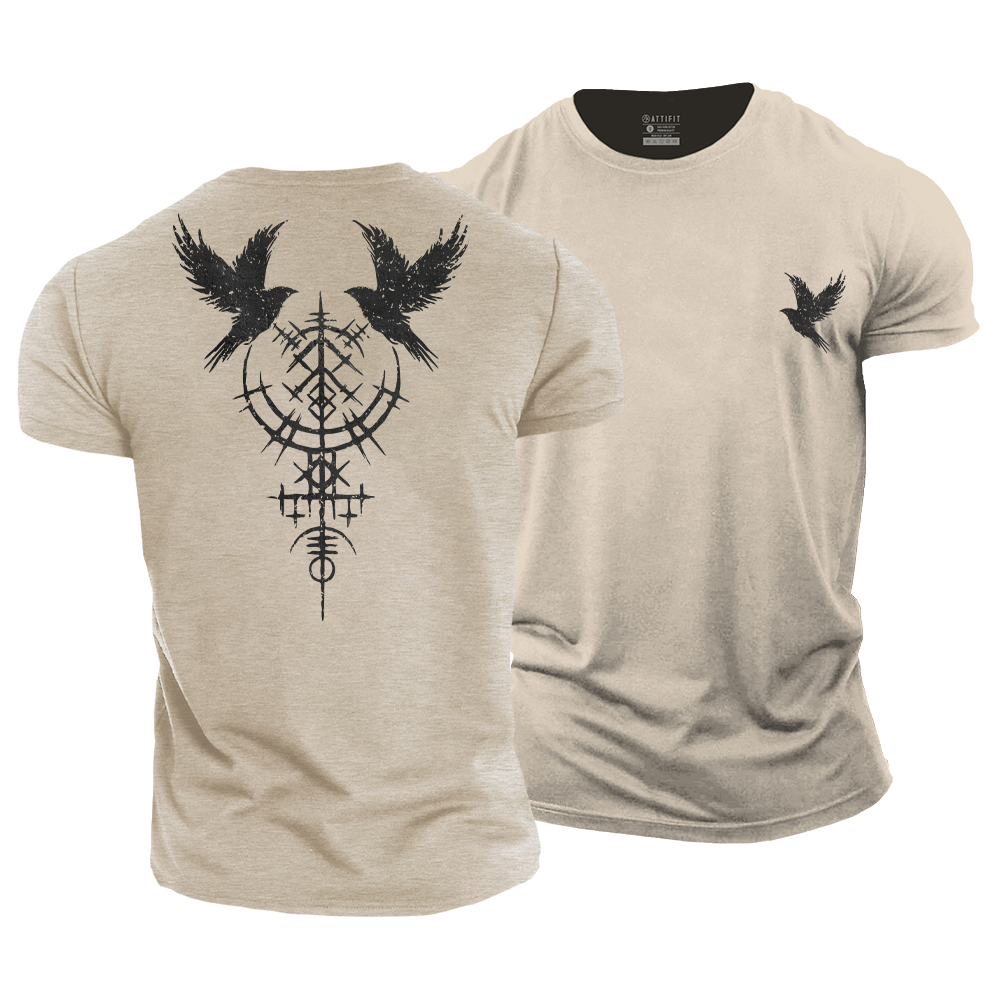 Raven's Rune Cotton T-Shirt