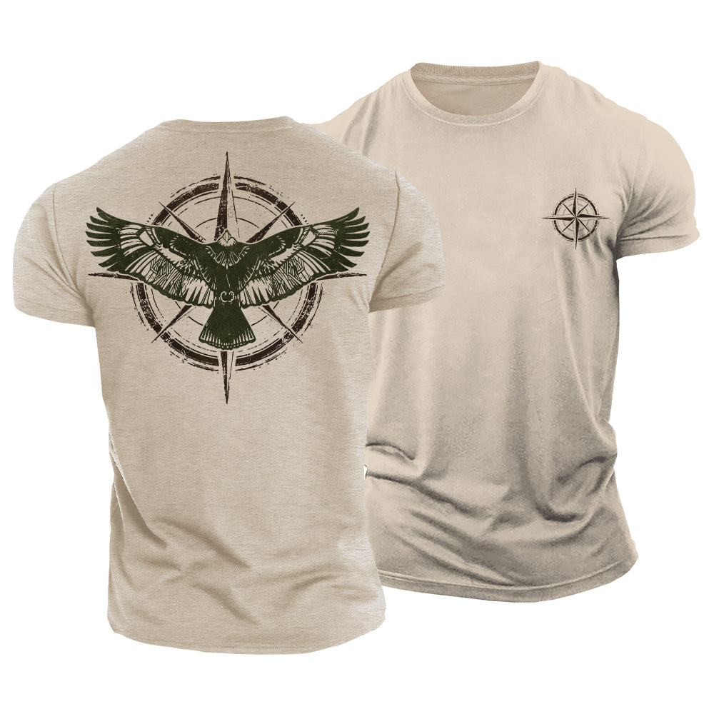 Eagle Finds Direction Cotton T-Shirt