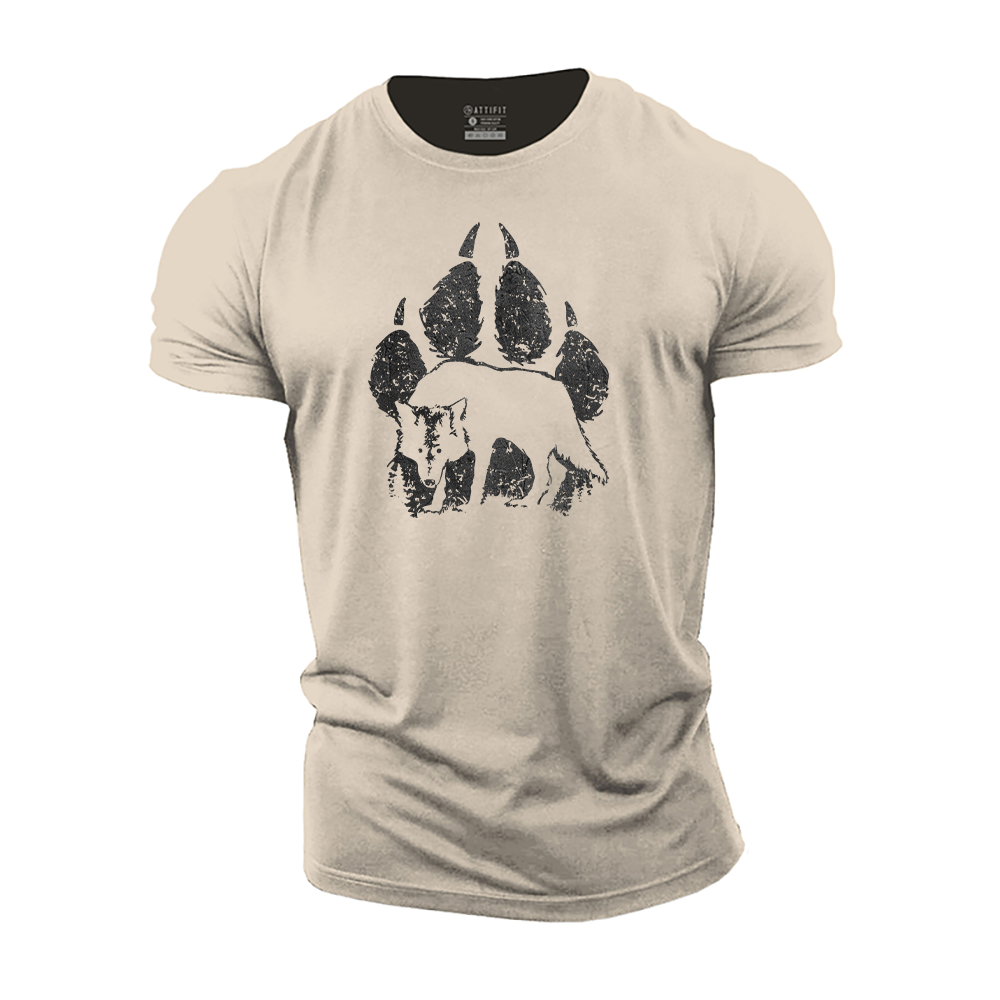 Wolf Paw Cotton T-Shirt