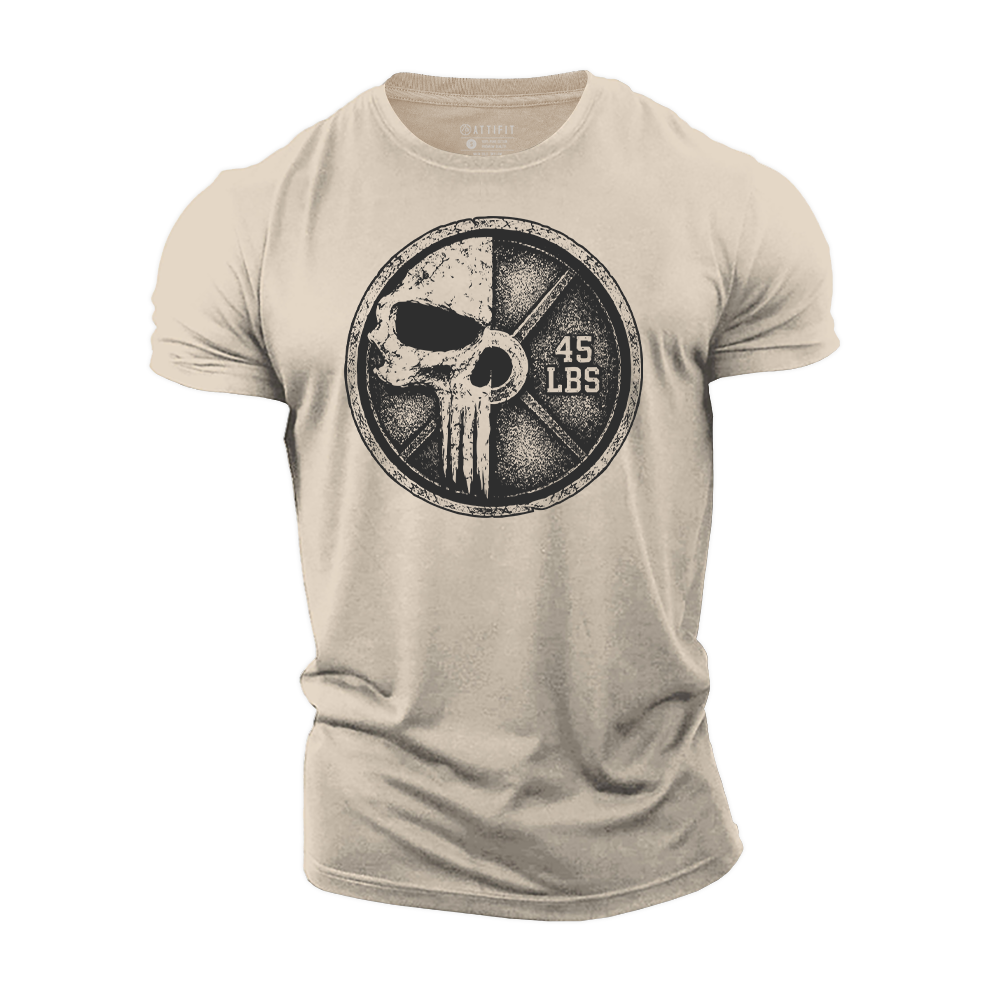 Skull Barbell Strength Cotton T-Shirt