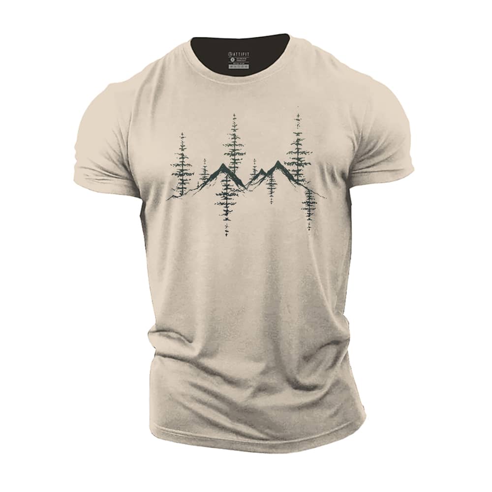 Pine Tree Reflections Cotton T-Shirt