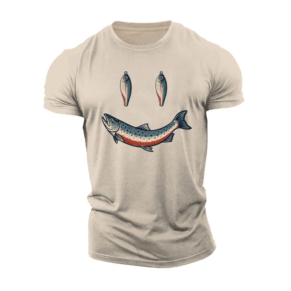 Happy Angler Smile Cotton T-Shirt
