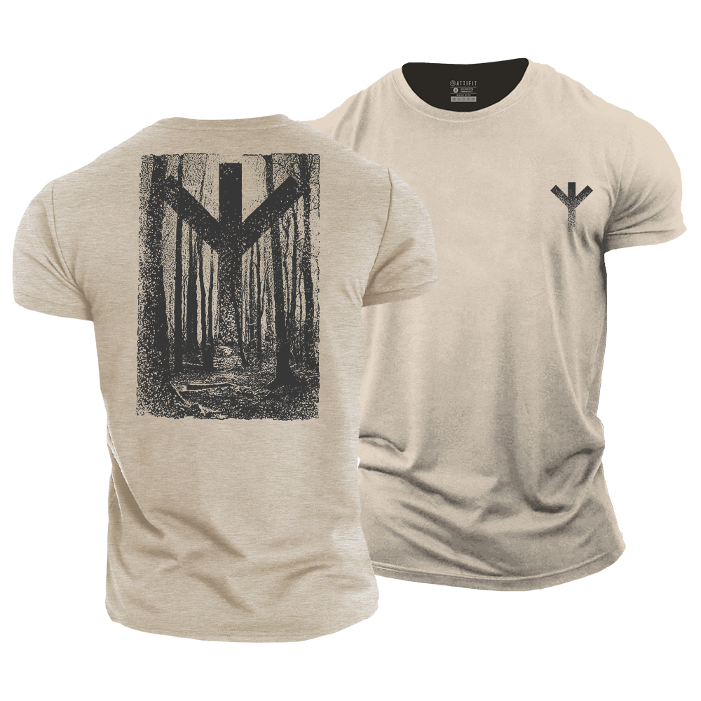 Viking Protection Rune Cotton T-Shirt