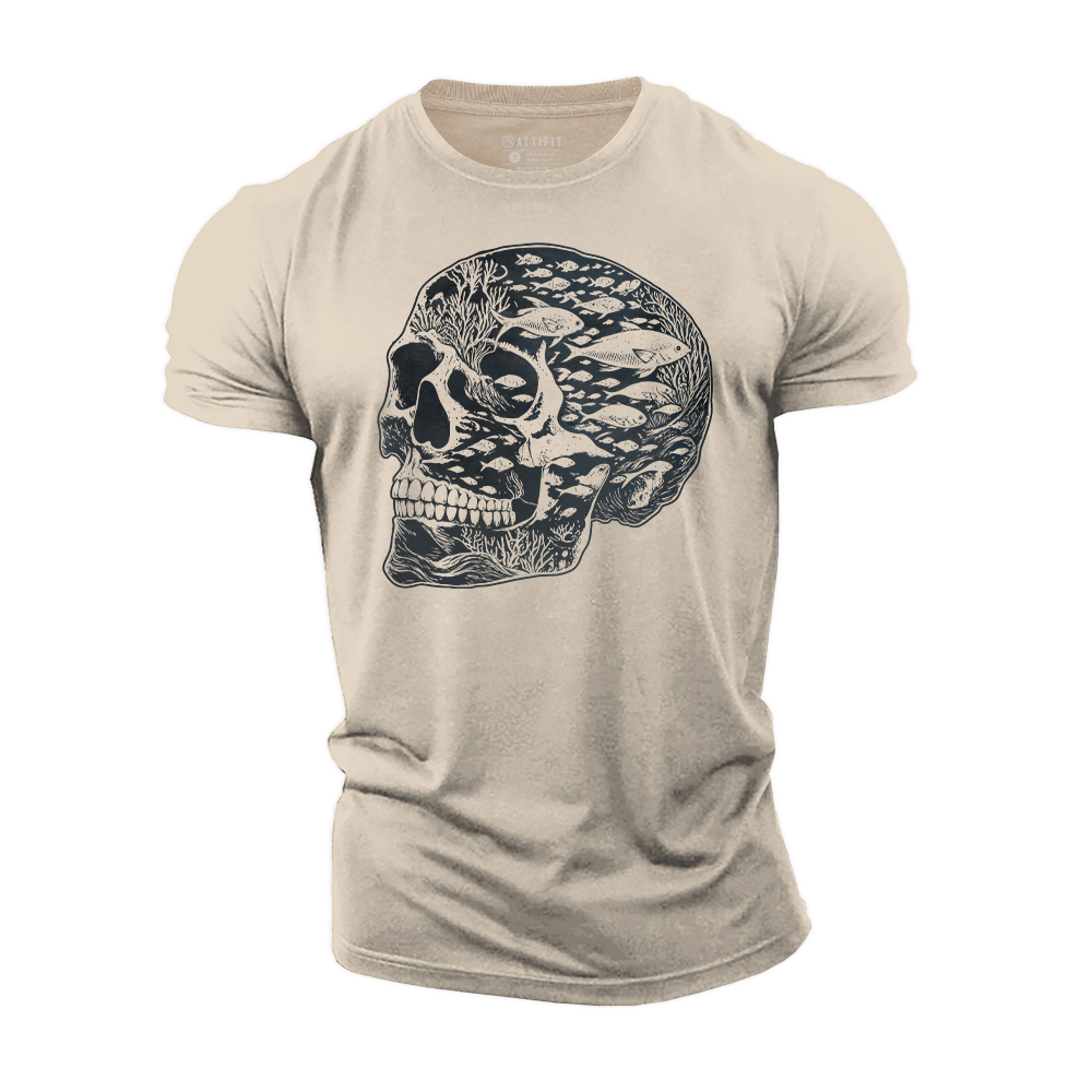 Skull of the Sea Cotton T-Shirt