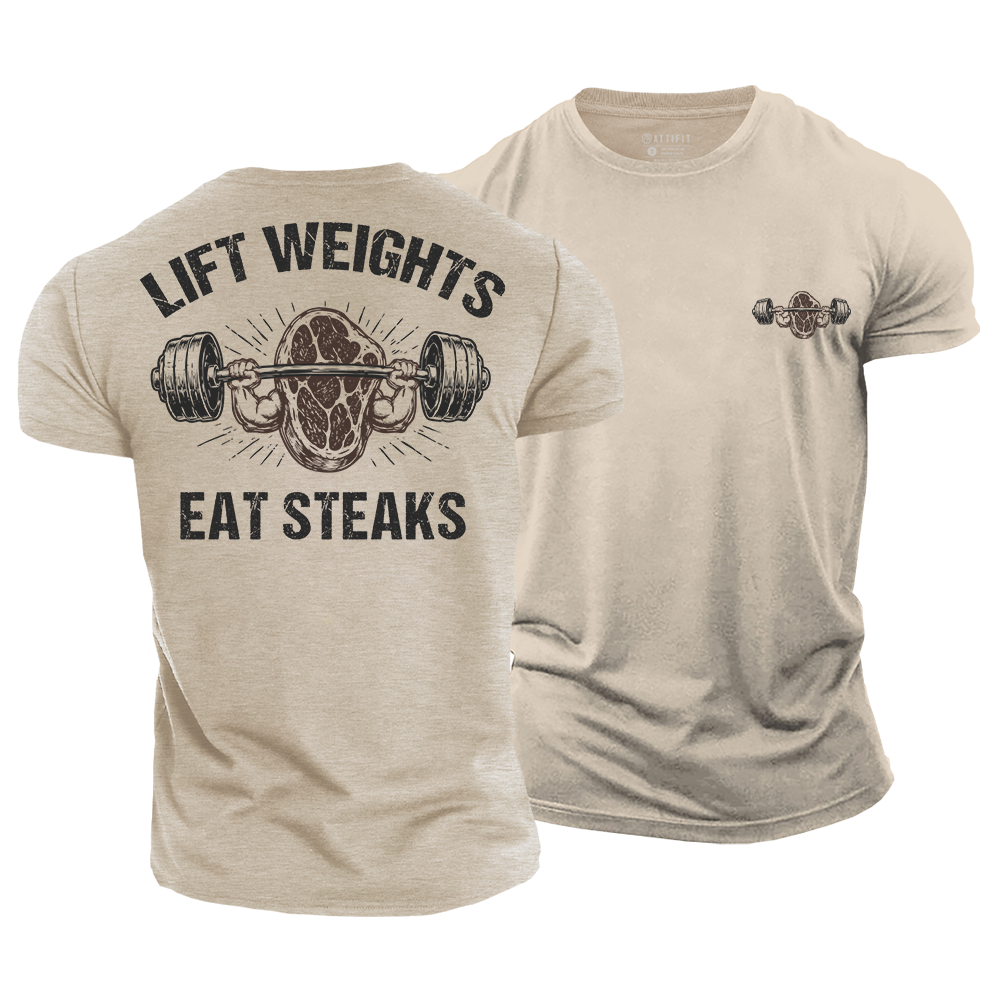 Steak and Strength Cotton T-Shirt