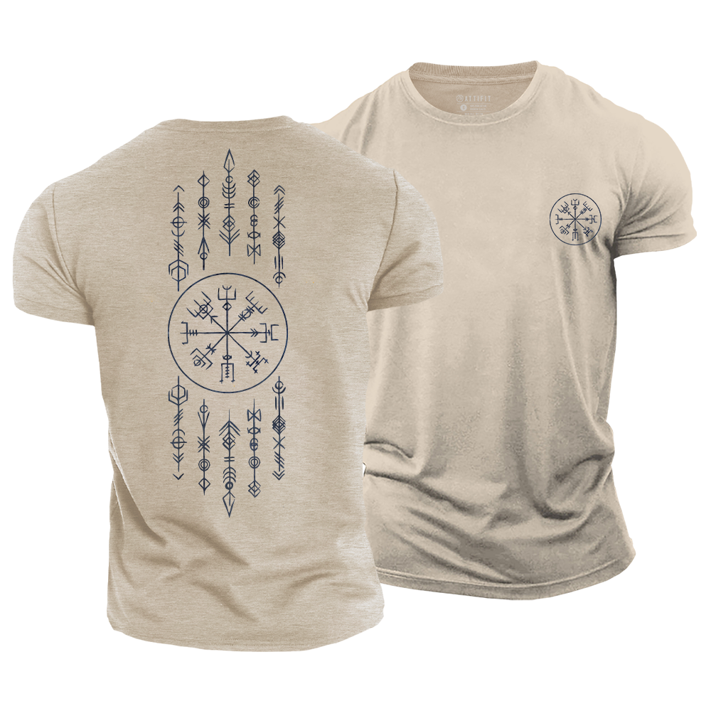 Viking Compass Cotton T-Shirt