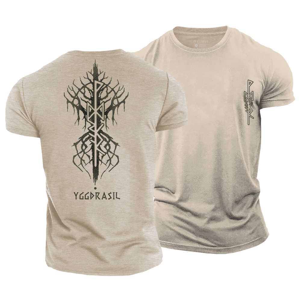 Wikinger-Grafik-T-Shirts aus Baumwolle