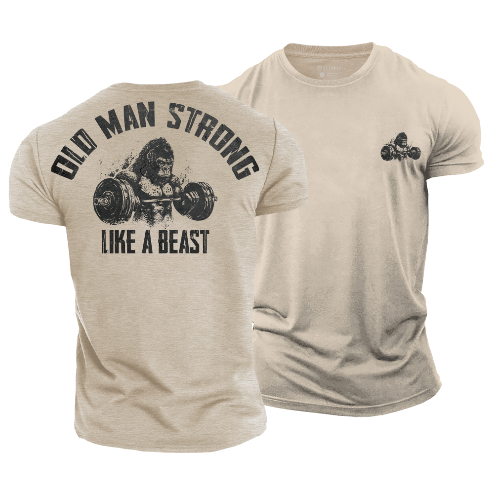 Old Men Strong Cotton T-Shirt