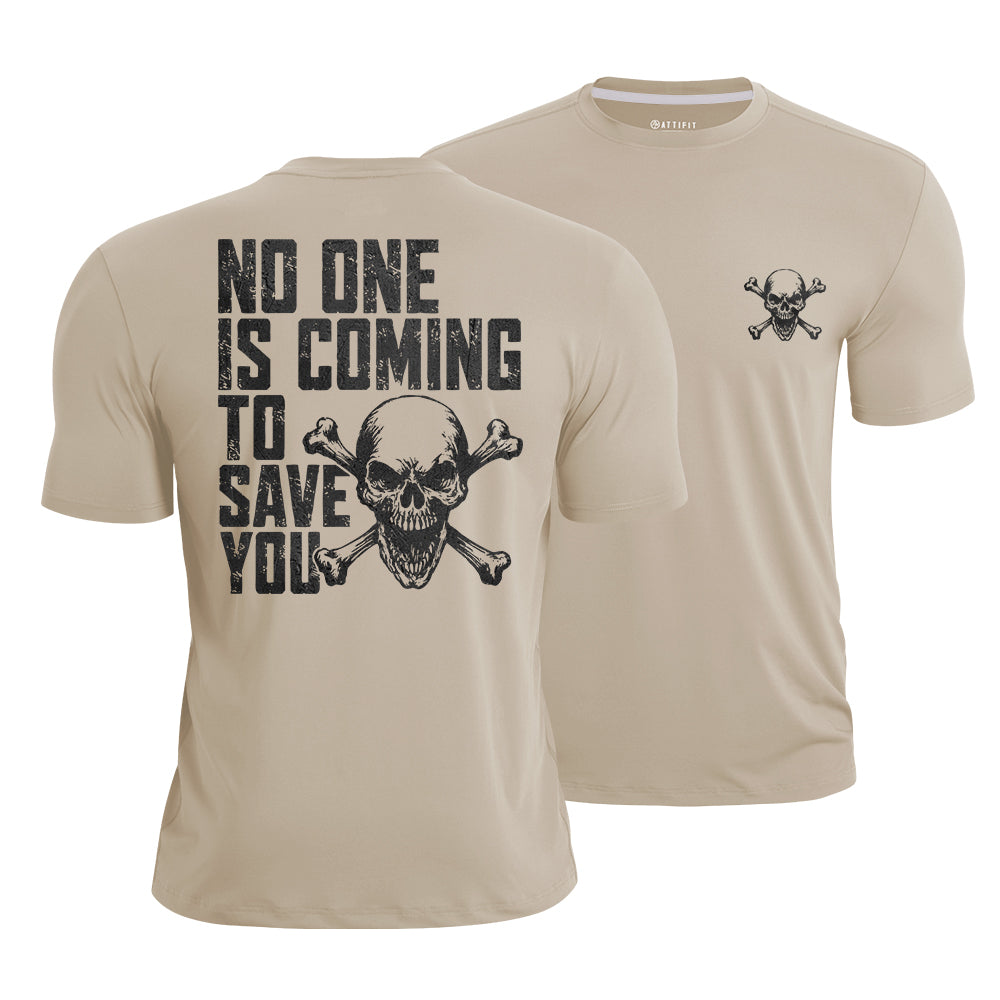Save Yourself Skull Quick-Dry T-Shirt