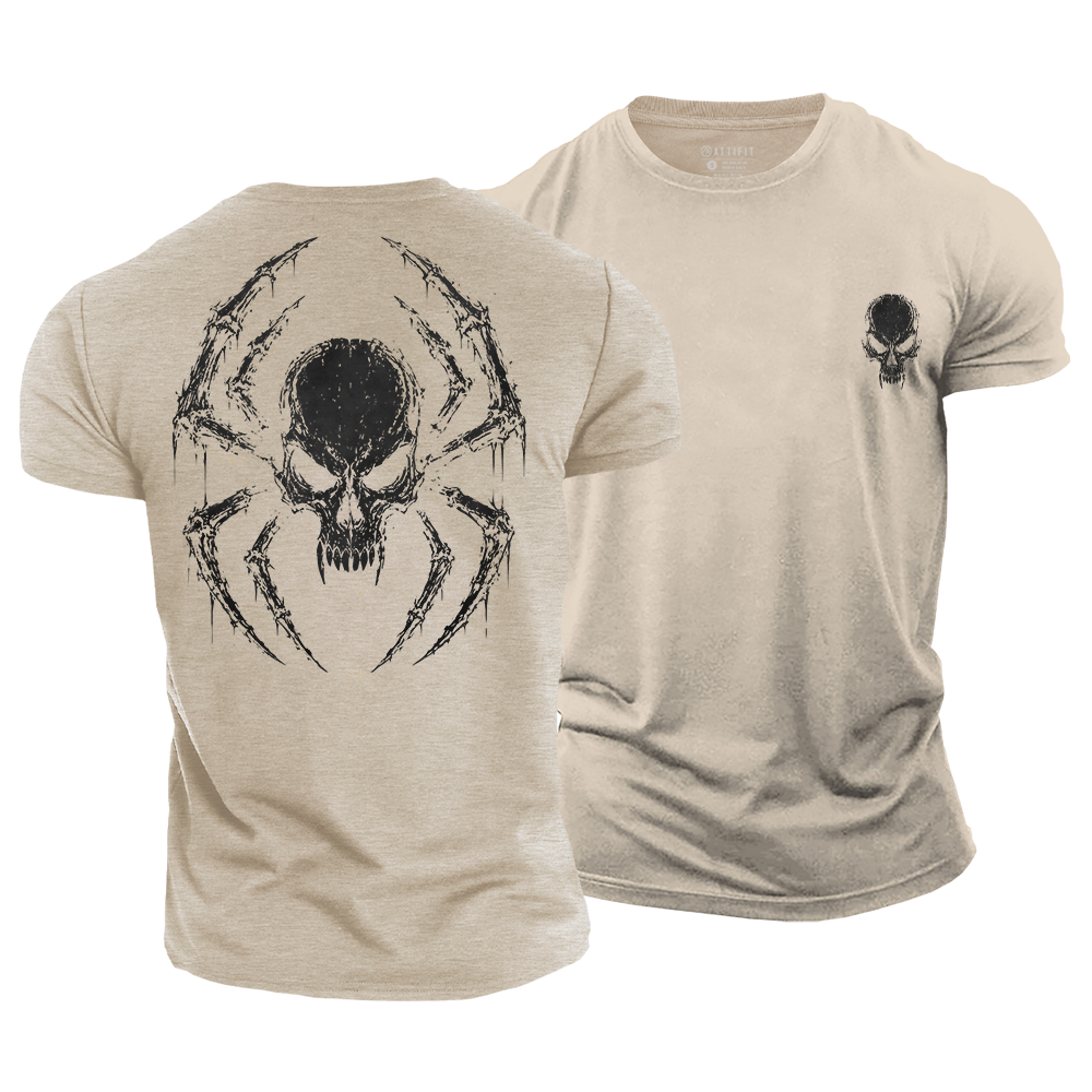 Venomous Skull Spider Cotton T-Shirt