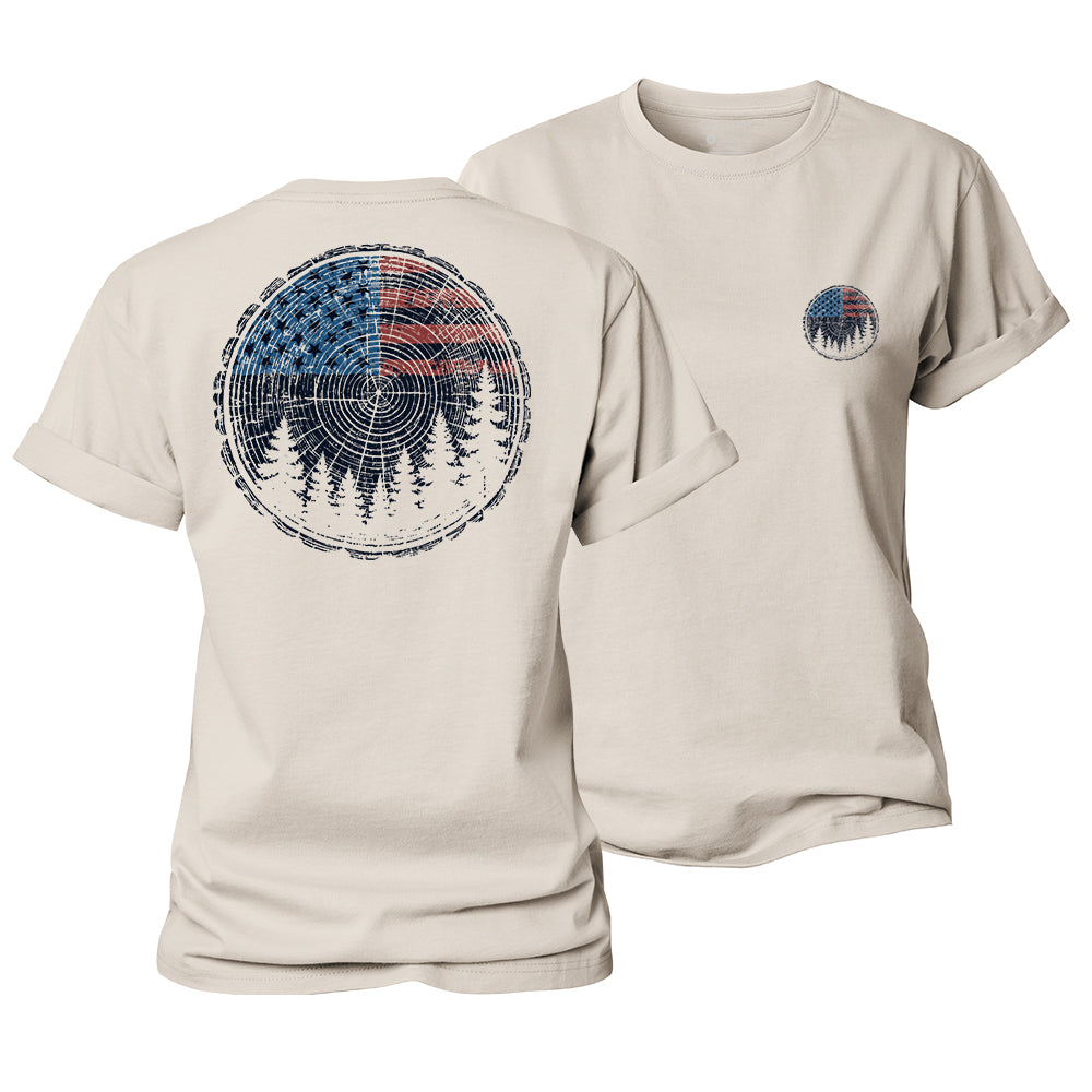 Rings of Freedom Women's Cotton T-Shirt
