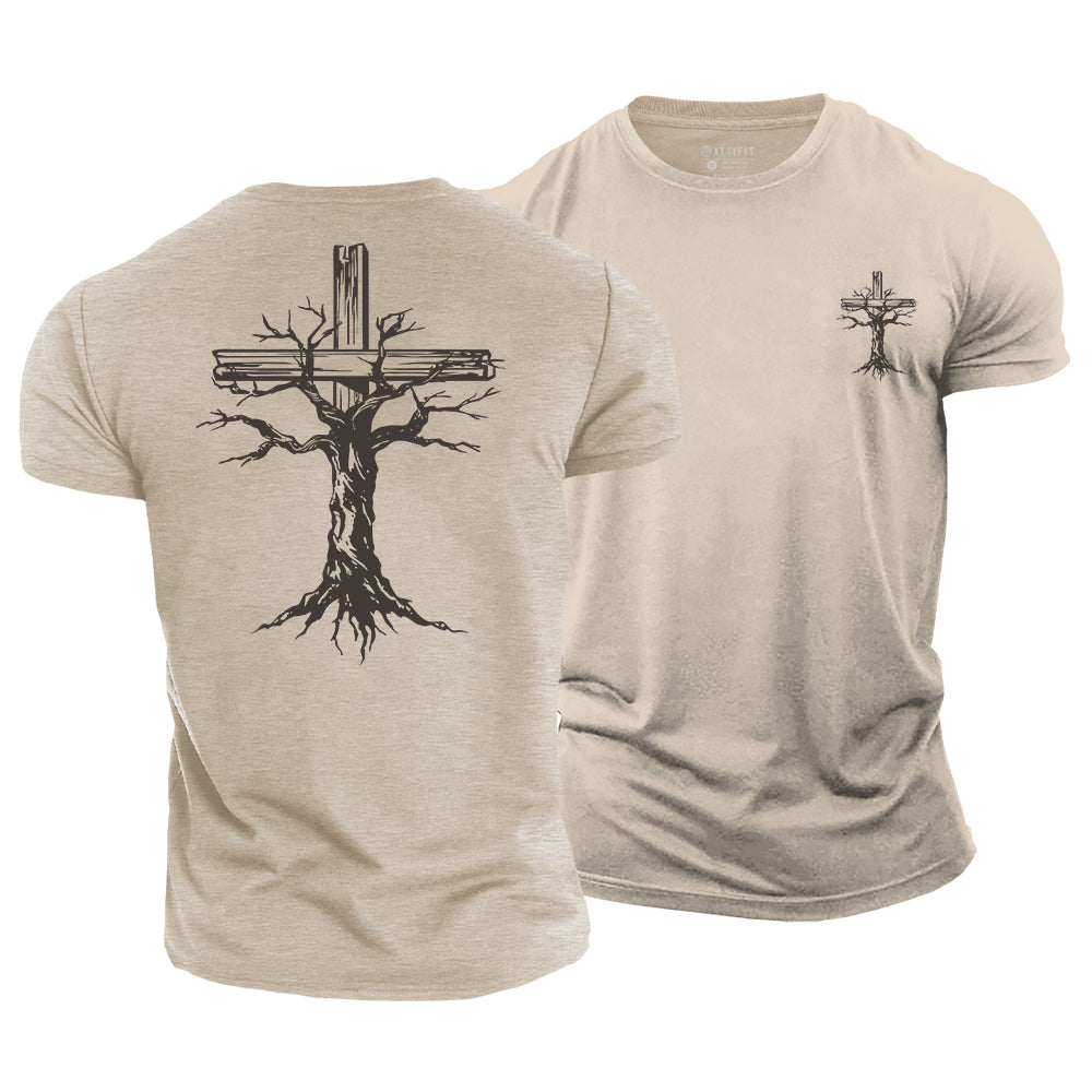 Tree Of Faith Cotton T-Shirt
