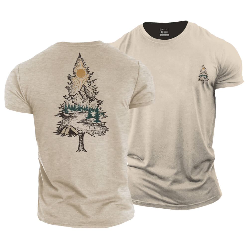 Tree Landscape Cotton T-Shirt