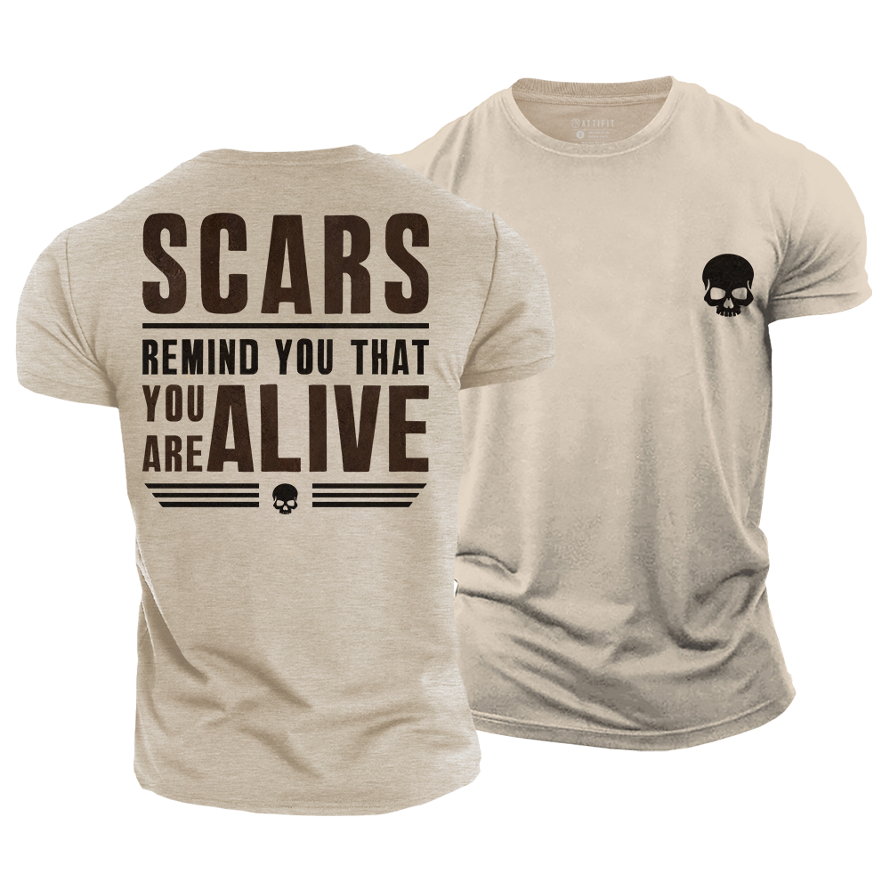Scars Mean Alive Cotton T-Shirt