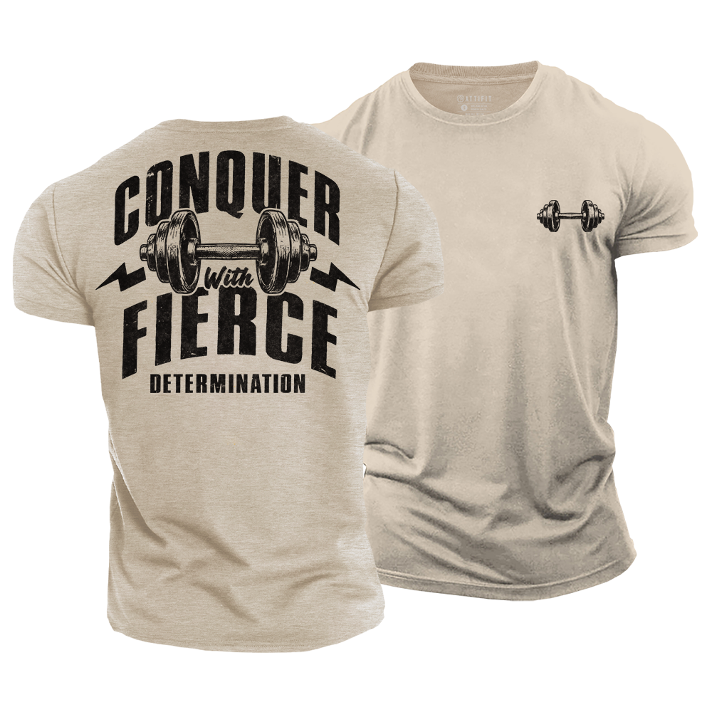 Conquer with Grit Cotton T-Shirt