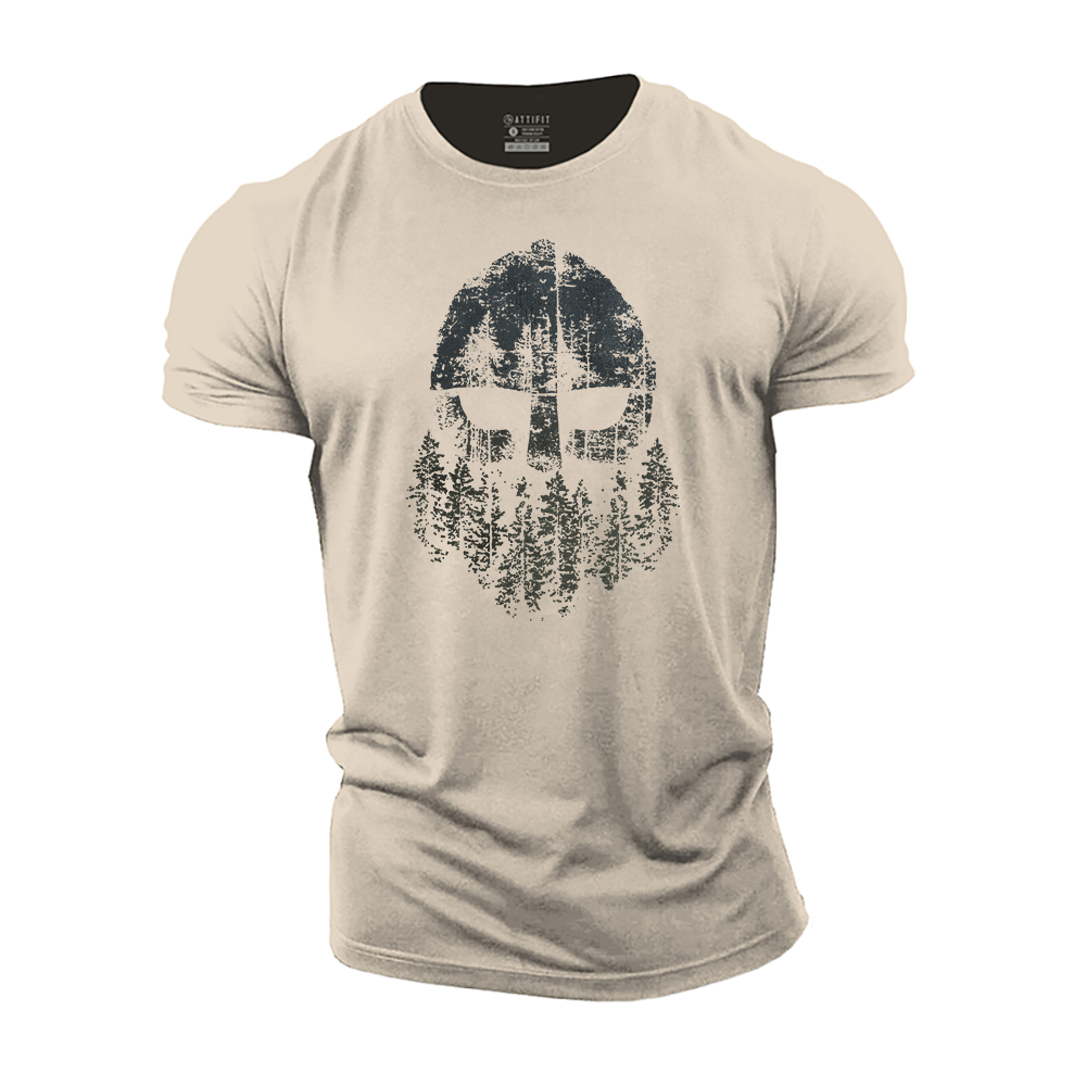 Viking Forest Warrior Cotton T-Shirt