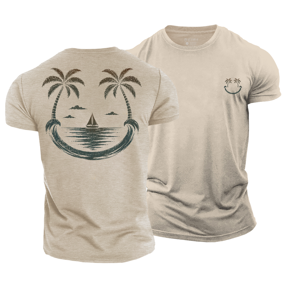 Coastal Good Vibes Cotton T-Shirt