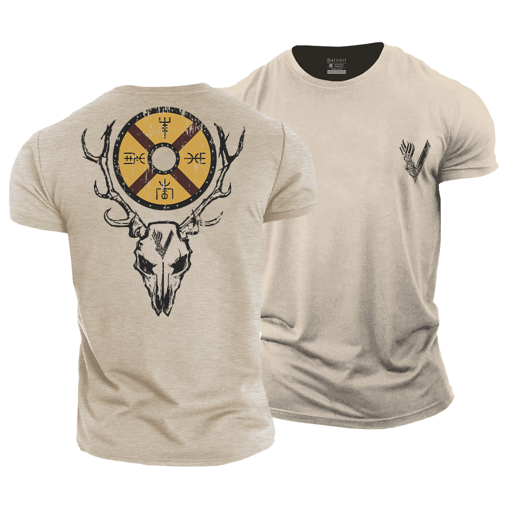 Horned Warrior Cotton T-Shirt