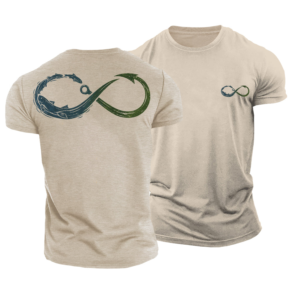 Fishing Never Ends Cotton T-Shirt