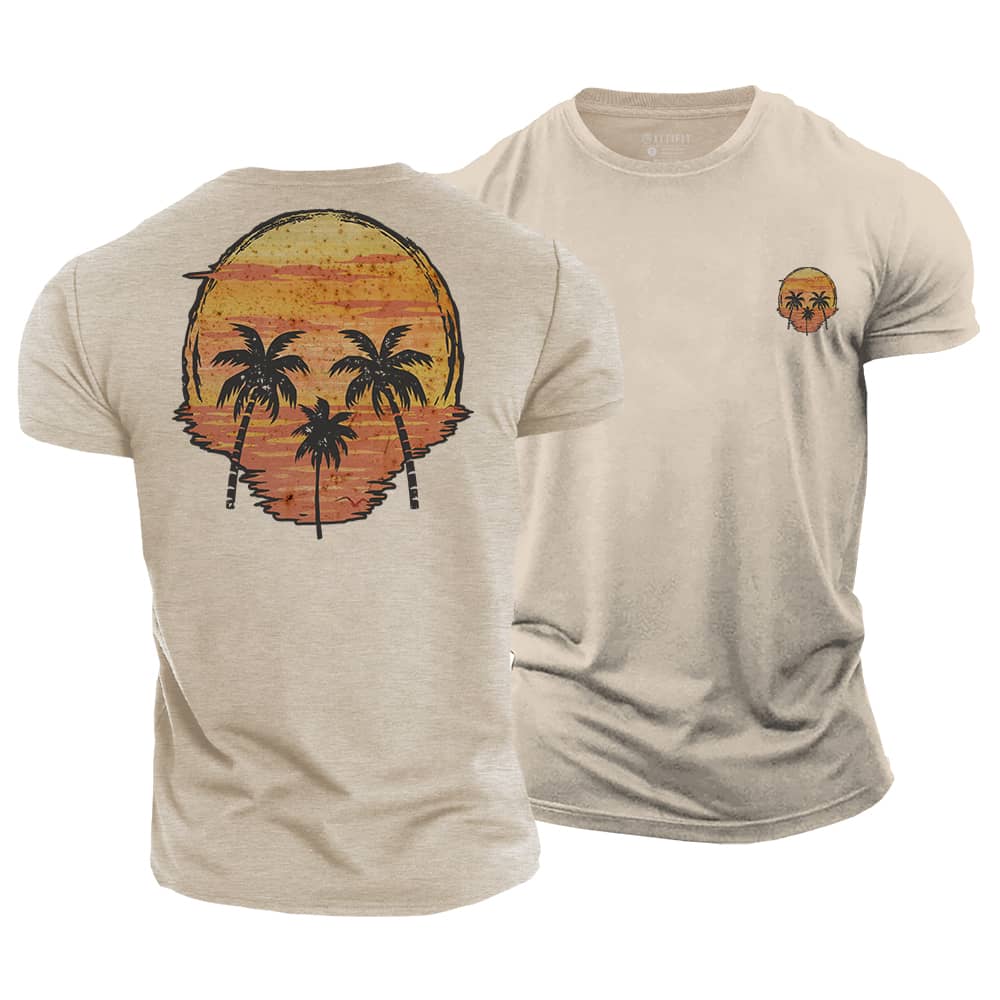 Skull Palm Cotton T-Shirt