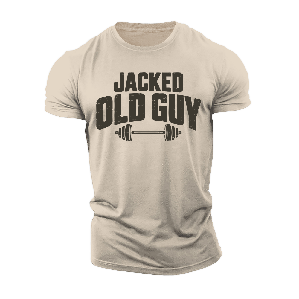 Jacked Old Guy Cotton T-Shirt