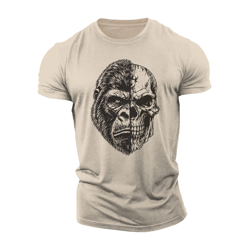 Beast Within Skull Cotton T-Shirt