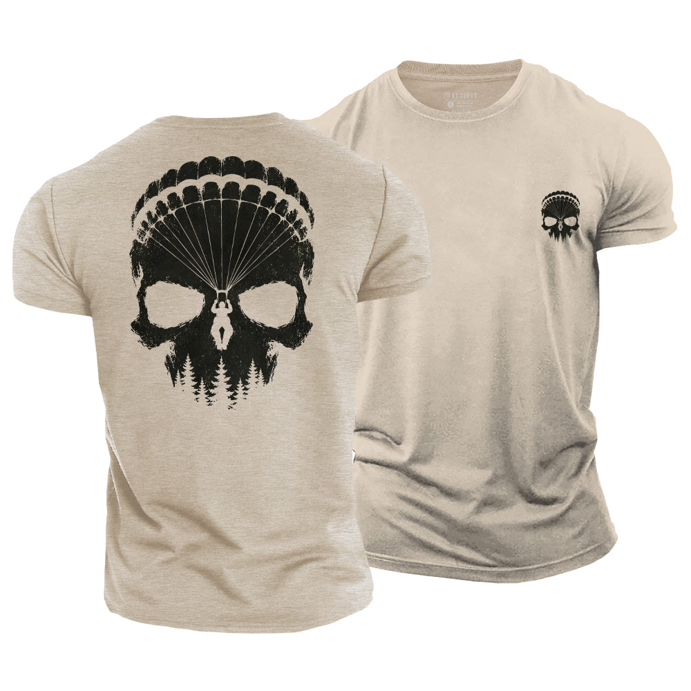 Adventure Skull Cotton T-Shirt