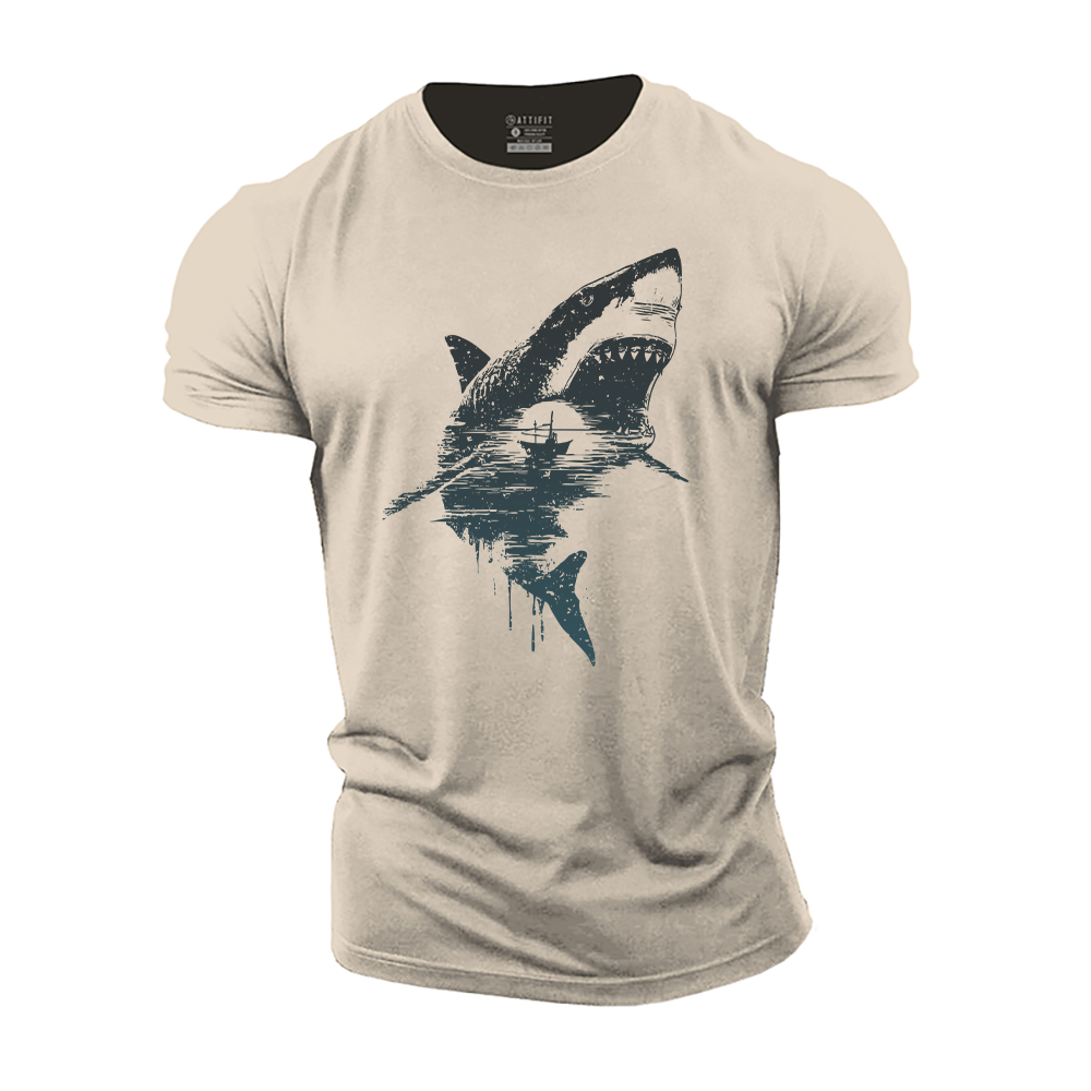 Shark Storm Cotton T-Shirt