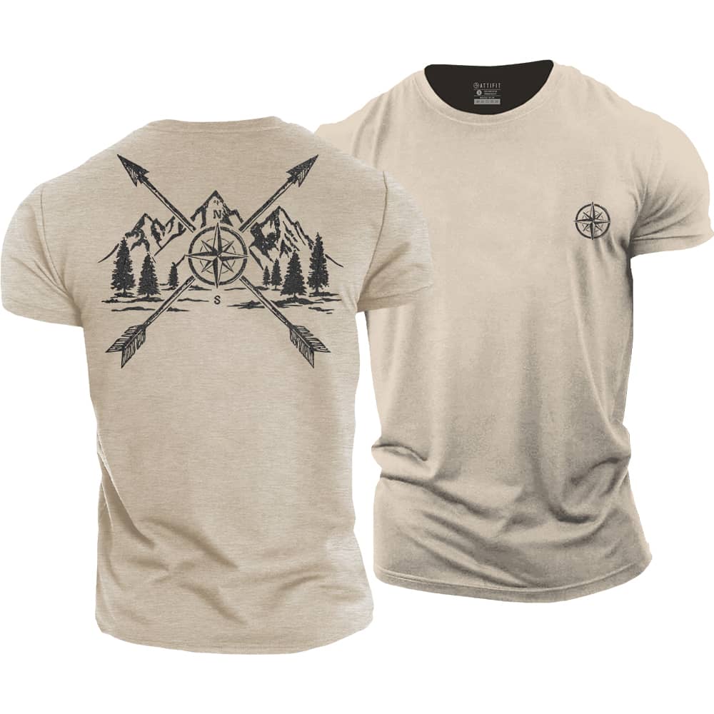 Compass Landscape Cotton T-Shirt