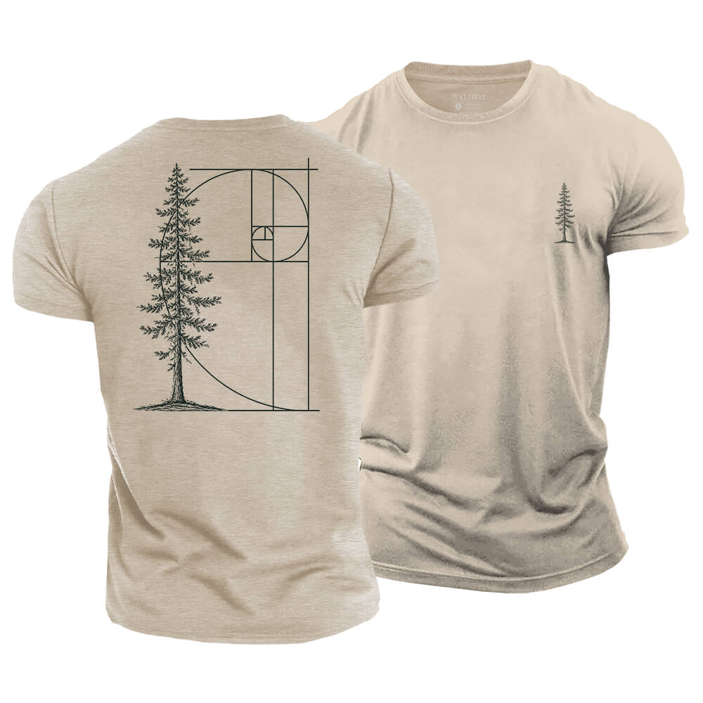 Golden Ratio Pine Cotton T-Shirt
