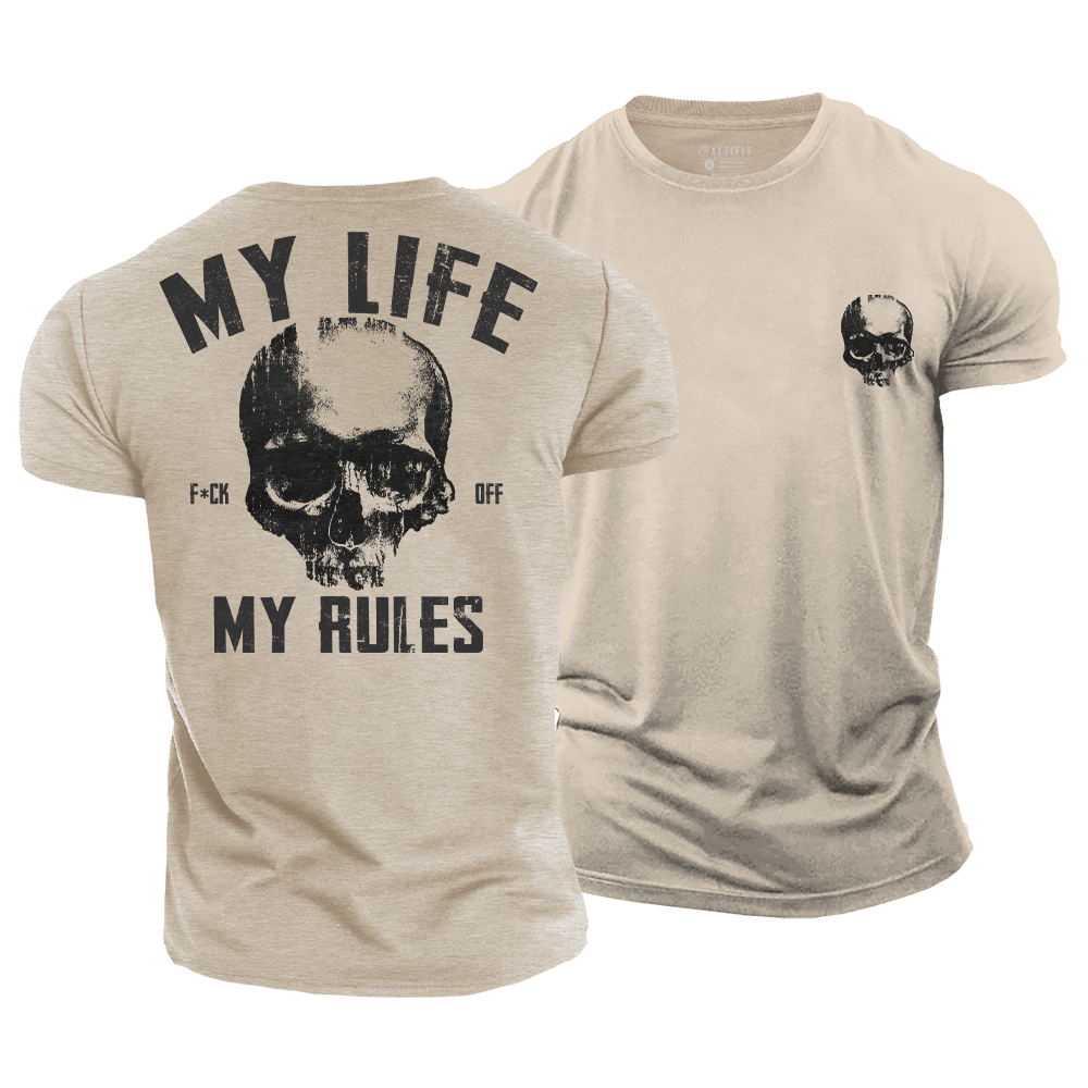 My Life My Rules Cotton T-Shirt