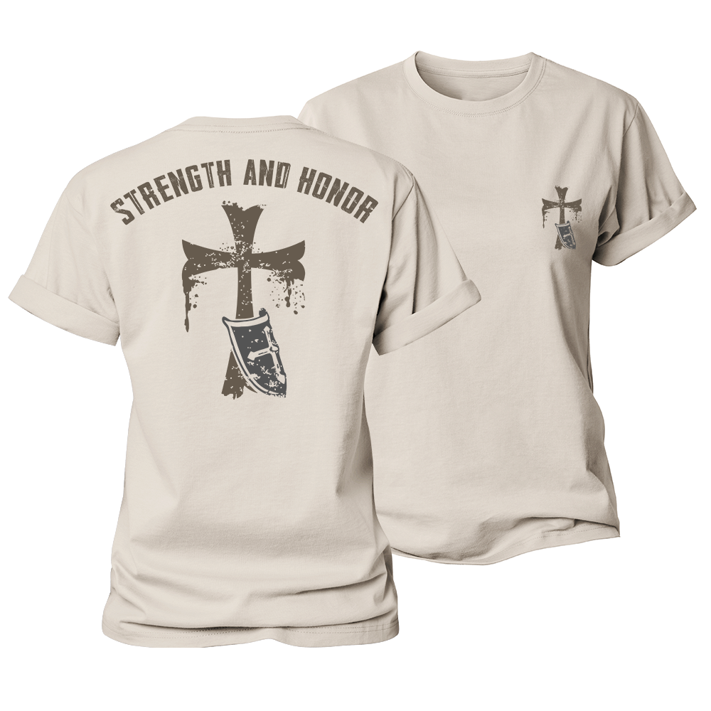 Strength and Honor Women's Cotton T-Shirt
