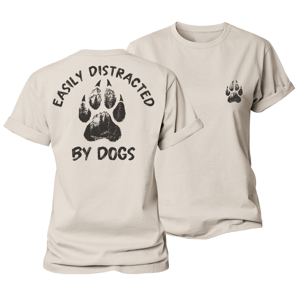 Easily Distracted by Dogs Women's Cotton T-Shirt