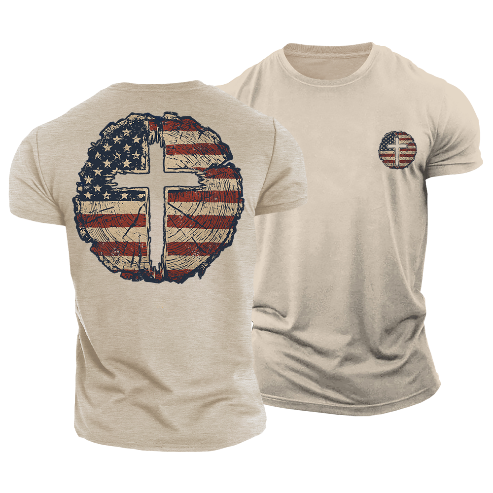 Cross and Country Cotton T-Shirt