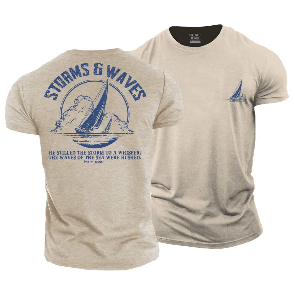 Storms & Waves Cotton T-Shirt